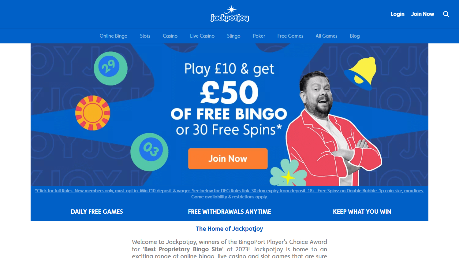 Jackpotjoy Casino Desktop screenshot